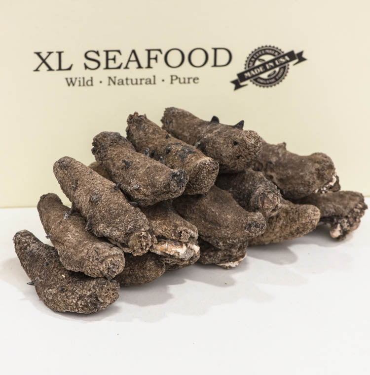  XLSEAFOOD Sun Dried California Eight Pin Warty Sea Cucumber Grade A 0.5lb