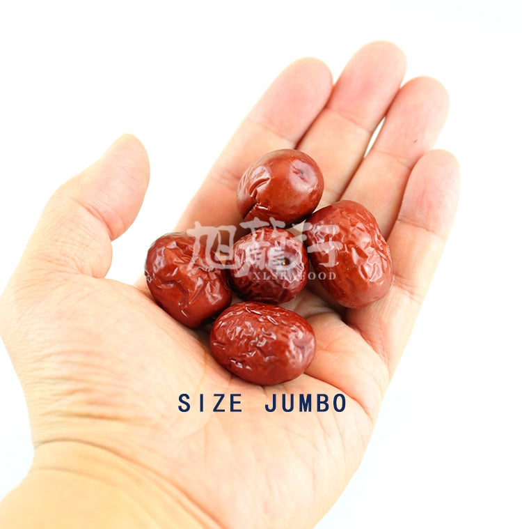 XLSEAFOOD CHINA Xinjiang Grade Premium Organic Nature Unsulphure jujube size Jumbo （10lb）